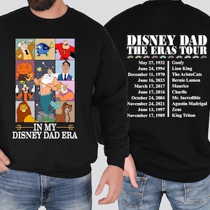 In My Disney Dad Era Sweatshirt T-Shirt, Disney Dad The Eras Tour Sweater Shirt,Gift for Dad Father's Day Tee,Disney world Disneyland trip