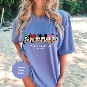 Comfort Colors Disney Mickey And Friends Mickey Co Est 1928 Shirt,Magic Kingdom Shirt,Disney Family Vacation Shirt,Disney Couple Shirt