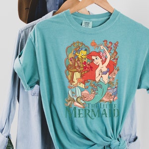 Comfort Colors The Little Mermaid Shirt, Disney Ariel T-shirt, Women's Little Mermaid Ariel Shirt, Ariel Mermaid Shirt, Shirt For Kids