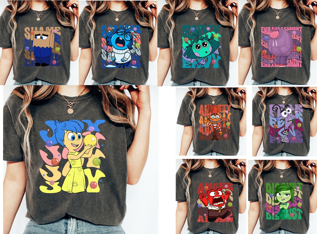 Comfort Colors Inside Out 2 Shirt,inside Out Characters,inside Out 2 ...