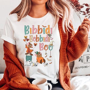 Comfort Colors Bibbidi Bobbidi Shirt, Halloween Pumpkin Shirt, Disney Cinderella  Jaq And Gus Shirt, Disney Halloween Shirt,Mouse Halloween