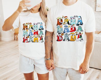 Comfort Colors Cars Mama and Dada Shirt, Gift For Mom, Cars Family Shirt,Lightening McQueen Tee, Cars Movie shirt, Disney Family trip