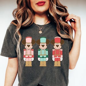 Comfort Colors Disney Christmas Shirt, Disney Mickey Nutcracker Christmas Shirt, Christmas Mickey Mouse Nutcracker Shirt, Christmas Holiday
