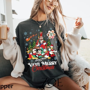 Mickey&#39;s Very Merry Christmas Party 2025 Shirt, Mickey and Friends Christmas Shirt, Christmas Matching Disney Shirt, Disney Christmas Shirt