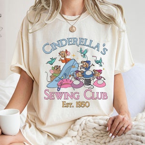 Cinderella's Sewing Club Est.1950 Retro Cinderella Shirt, Princess Shirt,Retro Cinderella Princess Tee, Cinderella Shirt,Cinderella Princess