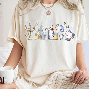 Camiseta "Cuento vintage tan antiguo como el tiempo", de princesas Disney, de vacaciones familiares, de princesas retro y del reino mágico.