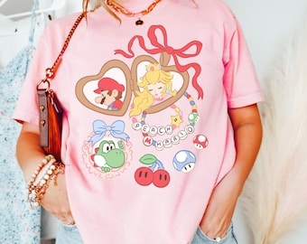 Comfort Colors Coquette Bow Mario Shirt, Retro Epic Universe Mario  Shirt, Disney Shirt, Orlando Park Epic Universe Shirts