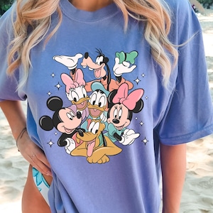 Comfort Colors Disney Mickey And Friends Shirt, Magic Kingdom Shirt, Disney Shirts, Mouse Shirt, Disney Family Vacation Sweatshirts