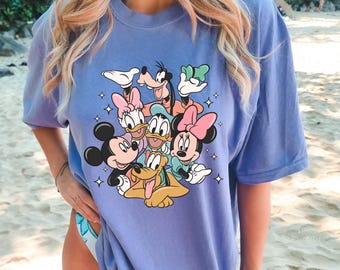 Comfort Colors Disney Mickey And Friends Shirt, Magic Kingdom Shirt, Disney Shirts, Mouse Shirt, Disney Family Vacation Sweatshirts