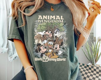 Comfort Colors Mickey and Friends Safari Shirt, Disney Safari Mode Shirt, Animal Kingdom Safari Shirt, Mickey Safari Shirt, WDW Shirt