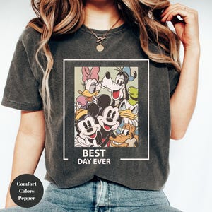 Comfort Colors Retro Best Day Ever Shirt, Mouse And Friends Shirt, Family Trip Shirt,Magical Kingdom Shirt,Family Trip Shirt, Magical Castle