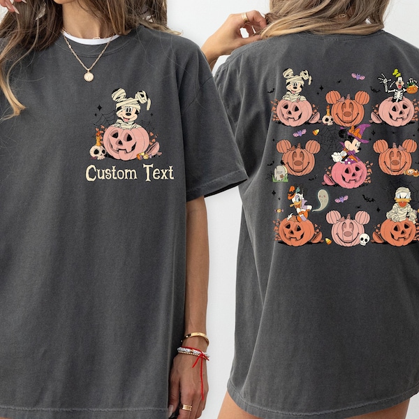 Comfort Colors Halloween Mouse and Friends Shirt,Mickey Boo Halloween Shirt,Pumpkin Mickey,Disney Spooky Shirt,Custom Disney Halloween Shirt