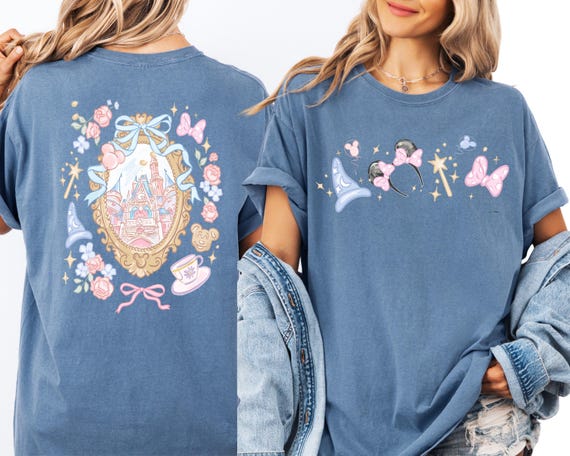 Vintage Disney Magical Castle Coquette Shirt, Magic Kingdom Sweatshirt, Disneyworld tee, Disney Trip, magical world shirt