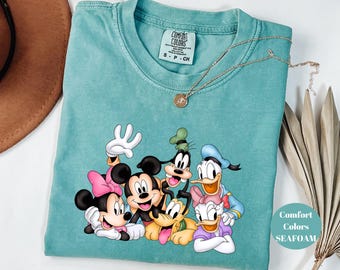Retro Disney Mickey and Friends Comfort Colors Shirt, Disney Mickey Mouse Shirt, Disneyland Shirt, Disneyworld Shirt, Disney Gift