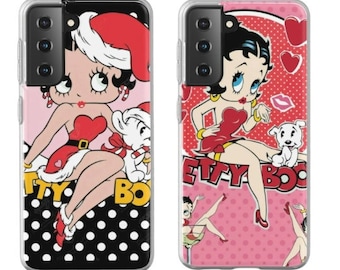 Betty boop phone case printed and designed for mobile cover compatible with iphone samsung shockproof protective, scratch resistant