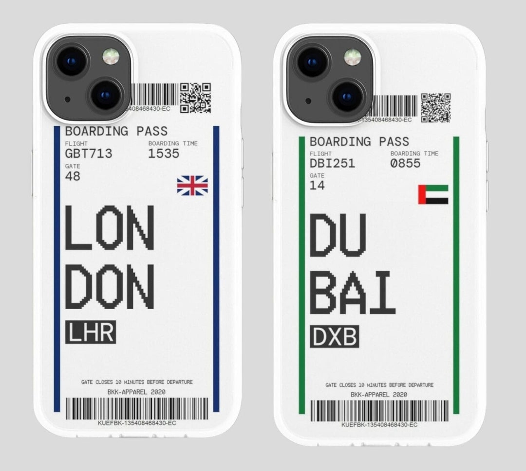 Boarding Pass Phone Case for Iphone, Samsung, iPhone 11,12,13, iPhone