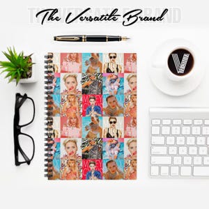 Miley Cyrus Inspired Spiral Notebook Ruled Line / Miley Cyrus Notebook / Miley Cyrus Notes / Miley Cyrus Notepad /Merch / Fan Gift