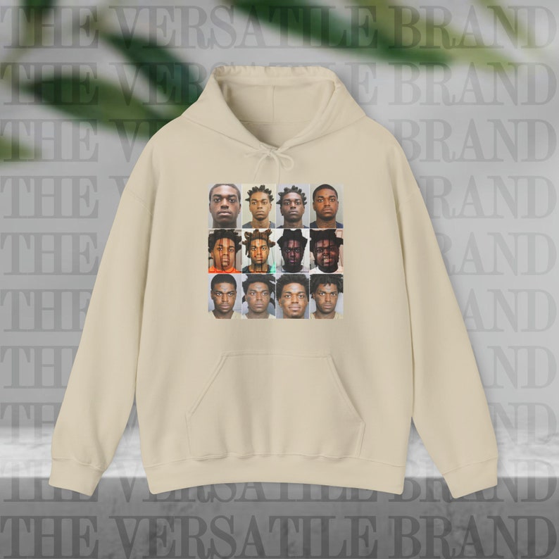 Kodak Black Mugshots Hooded Sweatshirt / Kodak Black Hoodie / Kodak ...