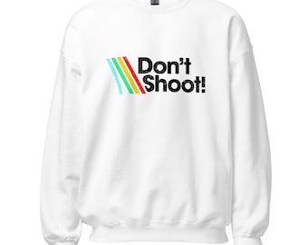 Don't Shoot! Gamer Sweatshirt | ARC Raiders Inspired Sweatshirt, Retro Aesthetic Gaming Clothes, Sci-Fi Survival Apparel, Gift for Gamers