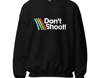 Don't Shoot! Gamer Sweatshirt | ARC Raiders Inspired Sweatshirt, Retro Aesthetic Gaming Clothes, Sci-Fi Survival Apparel, Gift for Gamers