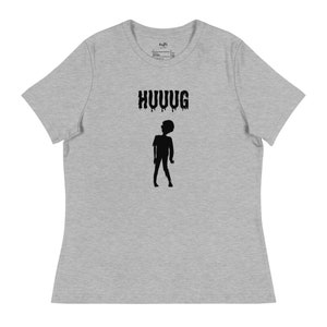 Huuug | Funny Zombie Shirt - Women&#39;s Relaxed T-Shirt - Halloween TShirt - Cute Gift - Hugging Shirt - Graphic Tee