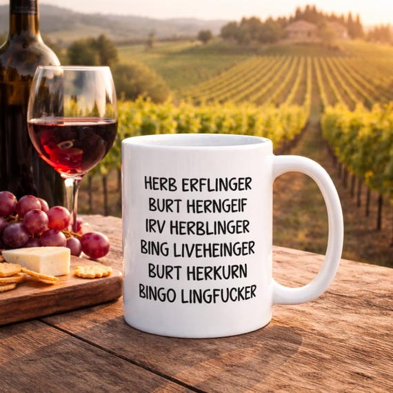 Herb Ertlinger Coffee Mug – Moira Rose Schitt's Creek Inspired, 11oz Ceramic, White, Microwave Safe
