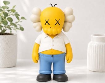 Inspired  Art Toy Statue | 25cm modern decorative figure | 3D Printed Yellow Character