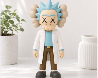 Inspired science fiction character Art Toy Statue | 25cm modern decorative figure | 3D Printed Rick Character