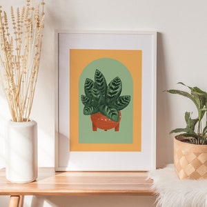 Kamerplant kunst aan de muur Boho botanische print plant minnaar cadeau kamerplant minnaar poster nieuwe huis cadeau galerij kunst muur digitale DOWNLOAD
