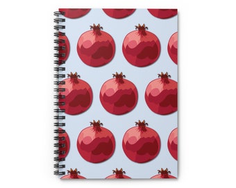 Pomegranate Print Spiral Notebook