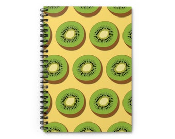 Kiwi Print Spiral Notebook