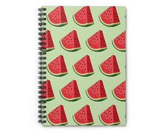 Watermelon Print Spiral Notebook