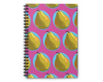 Pear Print Spiral Notebook