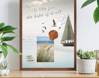 To live for the hope of it all print