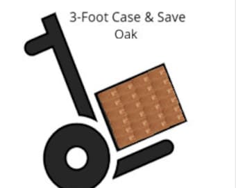 Double sided viewing, U-shaped groove, holds stained glass panels and more!  One case of 3-foot long Oak, 3 sizes available.