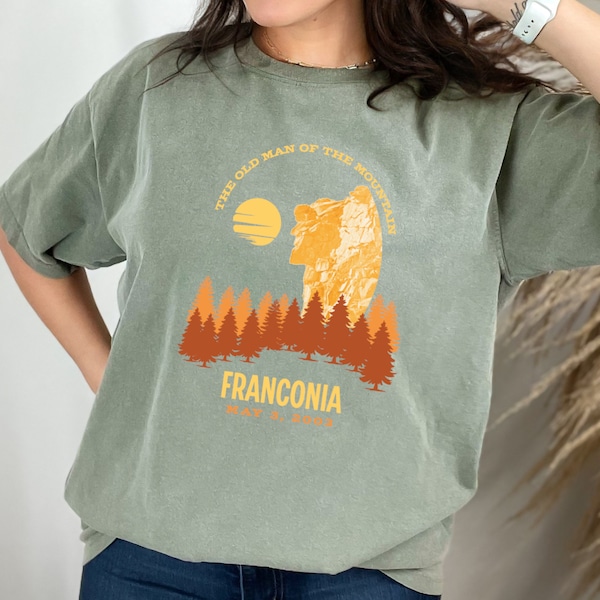 Old Man of the Mountain T-Shirt, New Hampshire Symbol, Franconia New Hampshire Shirt, Nostalgic Tourist Attraction Shirt