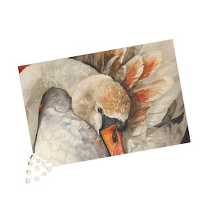 Elegant Swan Jigsaw Puzzle - Challenging for All Ages - Up to 1014 Pieces