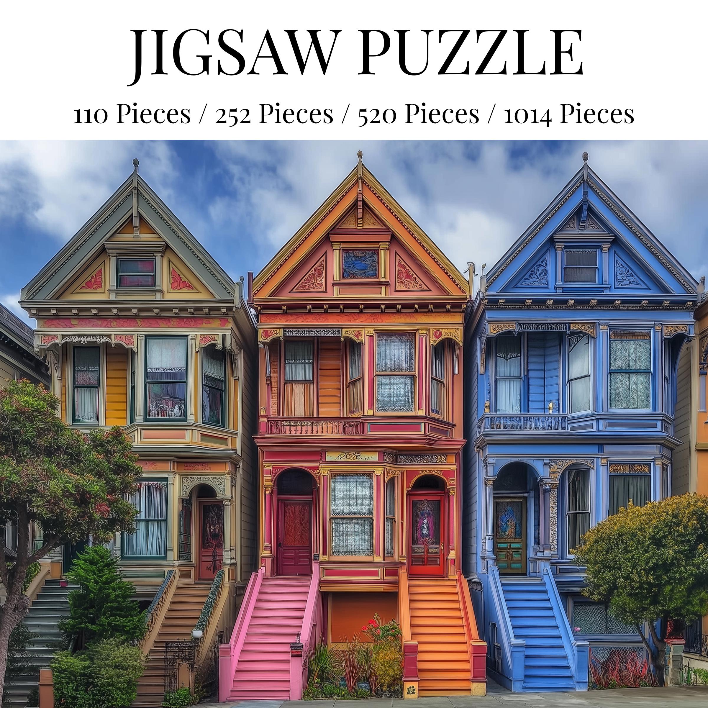 San Francisco Painted Ladies Victorian Houses Jigsaw Puzzle