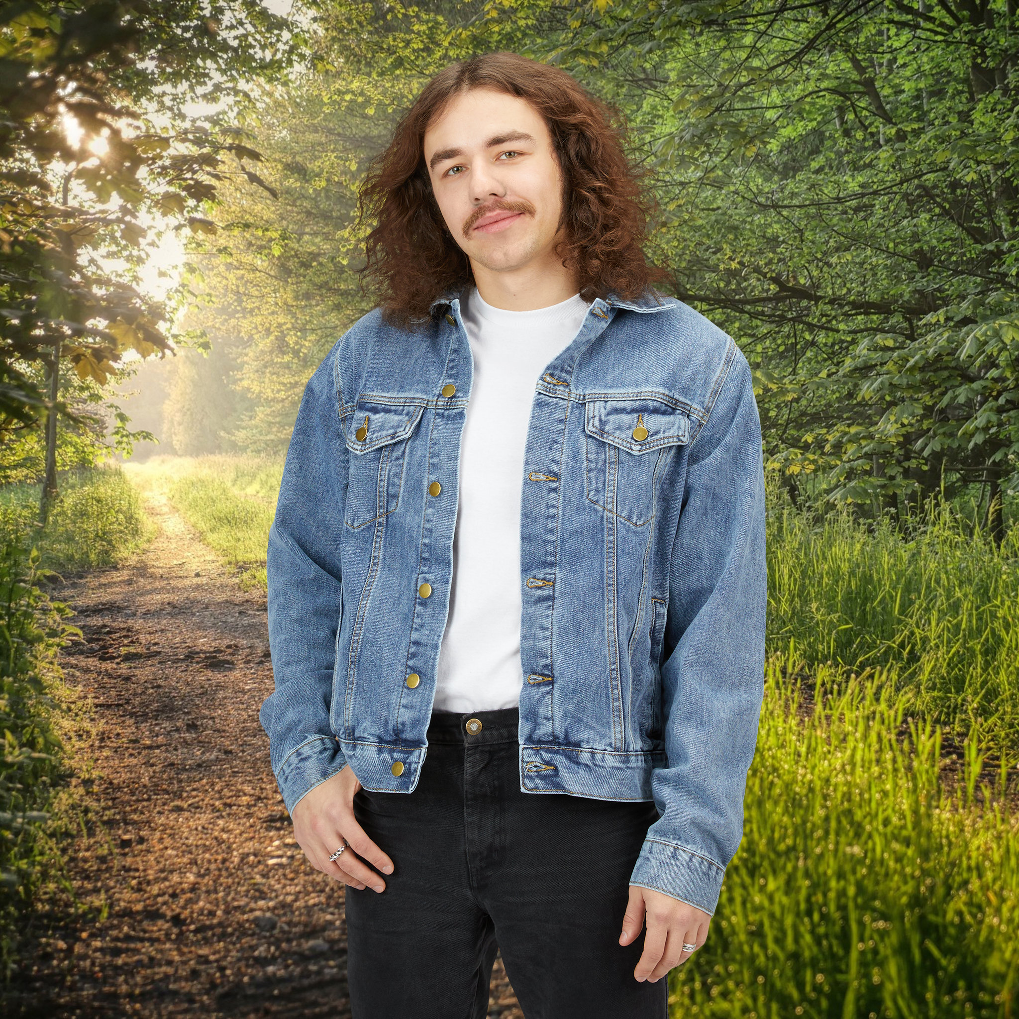 American Flag Denim Jacket - Freedom Fashion - Show Your American 