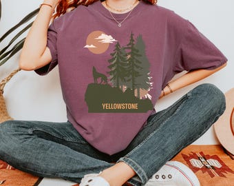 Yellowstone National Park Shirt, Comfort Colors Yellowstone Tee,