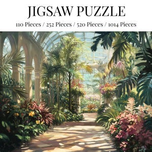 Wunderschönes US Botanischer Garten Washington DC Puzzle mit atemberaubenden Tropischen Pflanzen und einem Malerischen Gewächshaus