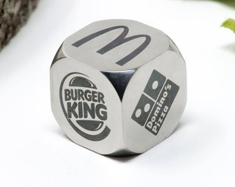 Fast Food Dice - Foodie Gift Idea - Couples date night dice - Quick Eats Dice - Couples Gift