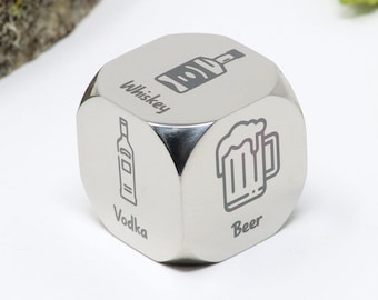 Dados de decisión sobre el consumo de alcohol: juego de beber para parejas, creador de cócteles aleatorios, regalo de aniversario
