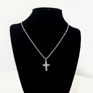 Sterling Silver Cross Necklace, Silver Necklace, Cross Necklace, Gifts For Her, Dainty Necklaces, Gifts For Friends, Silver Jewelry