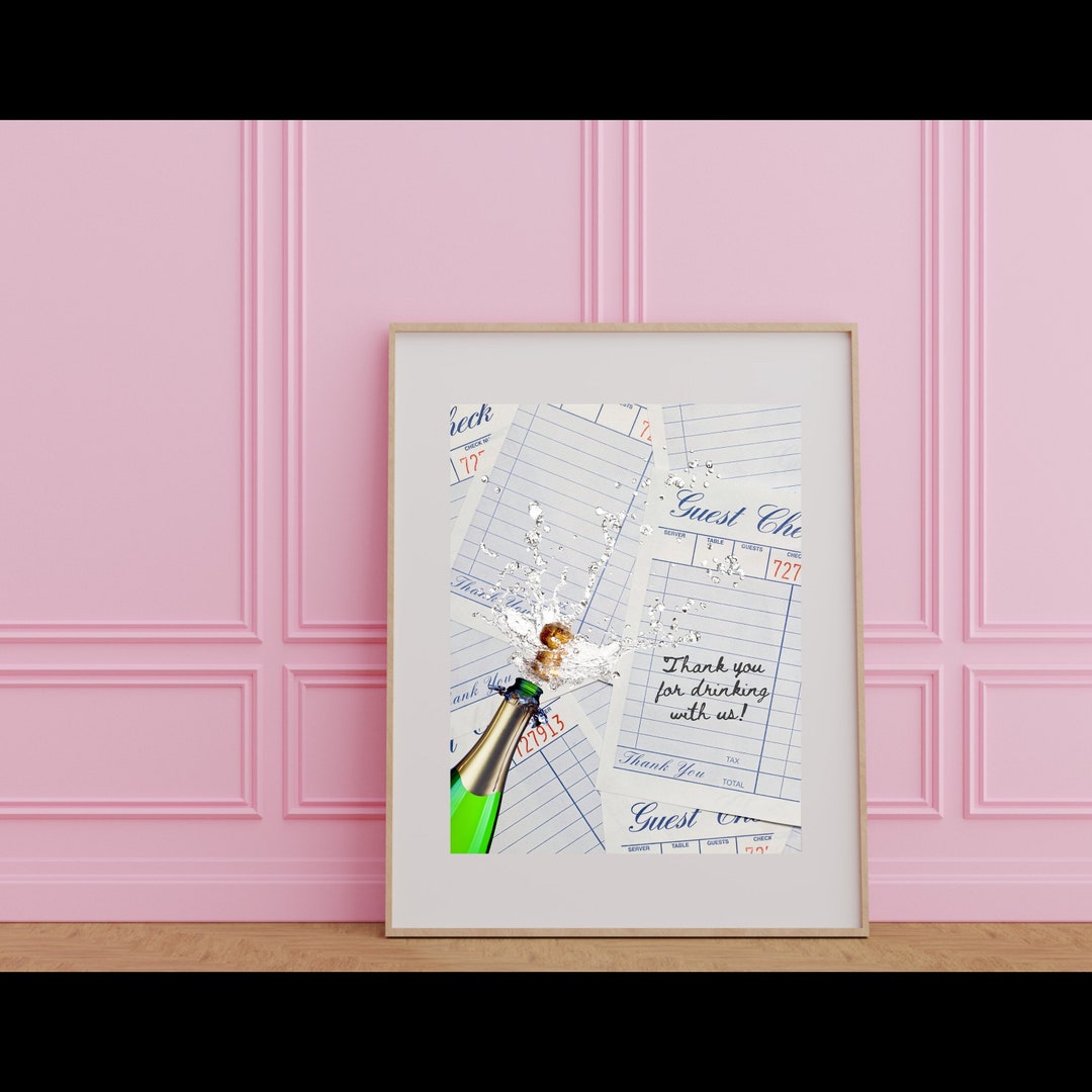 Guest Check Print Guest Check Wall Art Guest Check Guest Etsy