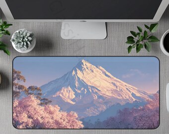 Mount Fuji-bureaumat: Japanse kersenbloesem Sakura-bureaudecor