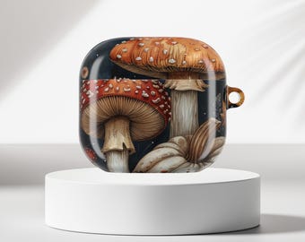 カフネ　STANCE POD AIRPODSケース - MUSHROOM Mushroom Forest Apple Airpods Case, Boho Hippie Cottagecore