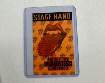 The Rolling Stones voodoo lounge stage hand pass world tour 1994/1995