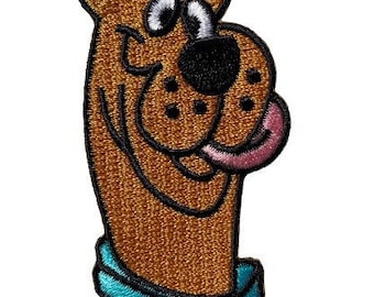 SCOOBY DOO Dog Patch Embroidered QUALITY Cloth Patch Iron or Sew On Appliqué Craft diy Scooby Dooby Doo Where Are U Gift