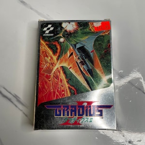 Gradius II 2 (Nintendo Famicom, 1988) (RC832) Authentic Game Like New Open box